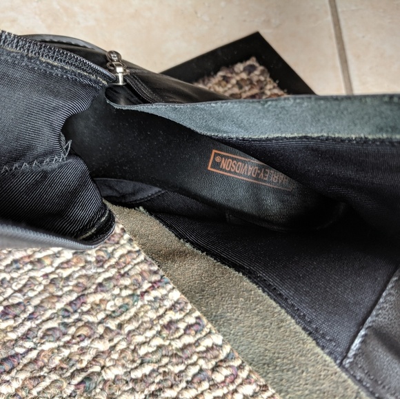 Harley Davidson Leather women's boots black - Picture 4 of 6